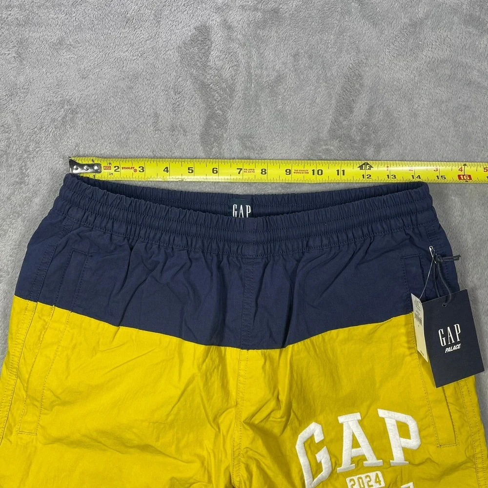 Gap Palace Board Shorts Mens Small Navy Yellow Colorblock Logo 427479-00-1 NEW